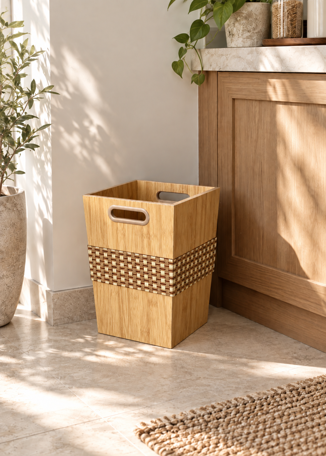 Monaco Wooden Dustbin