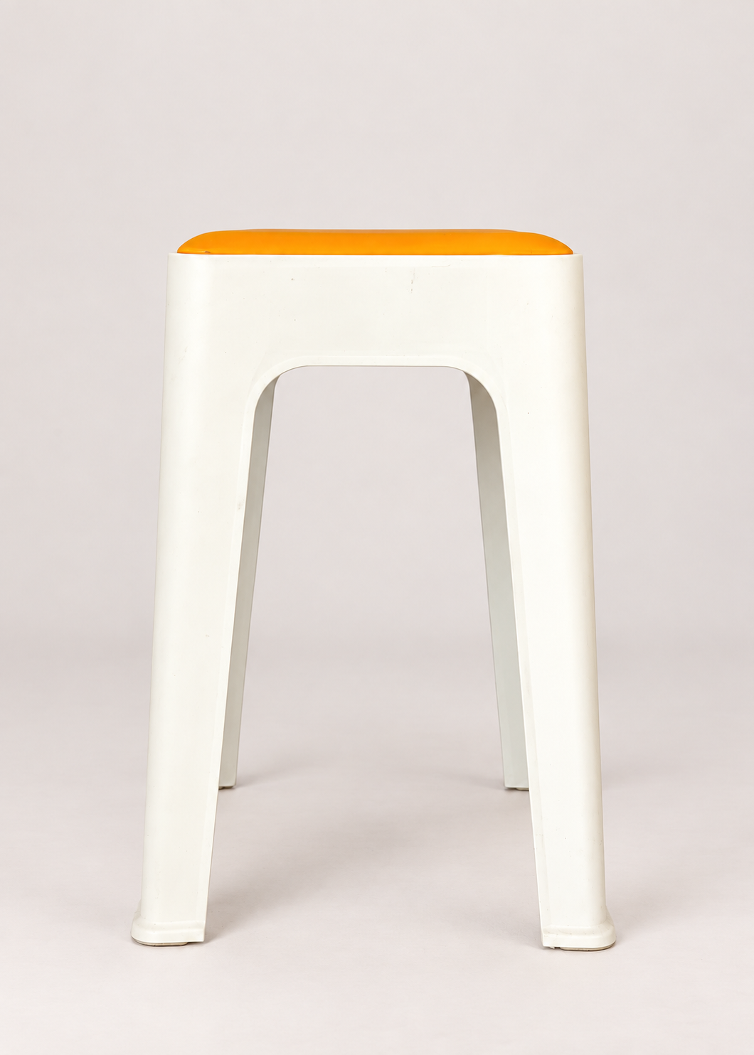 Savoy Stool - White &amp; Orange