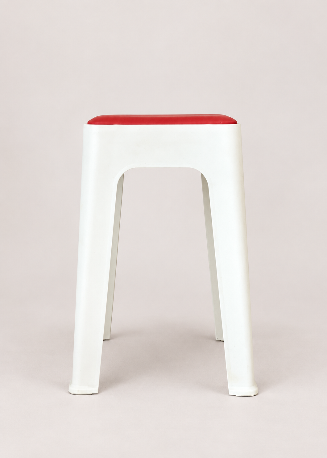 Savoy Stool - White &amp; Red