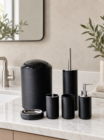 Black Luxe Bath Set