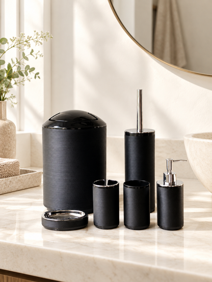 Black Luxe Bath Set