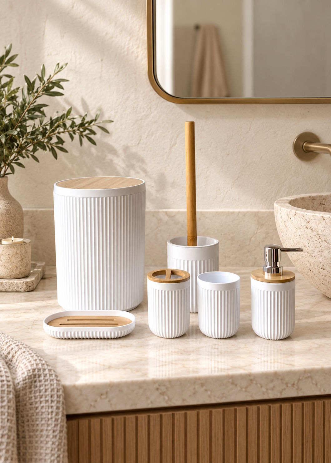 Ivory Haven Bath Set