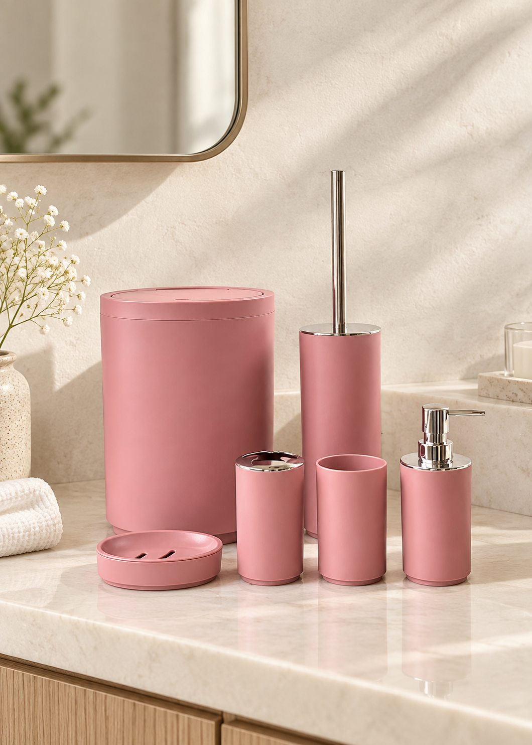 Blush Bath Set