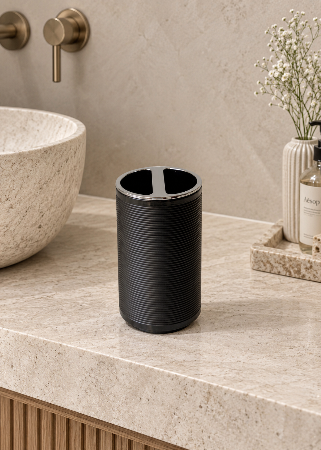 Black Luxe Bath Set