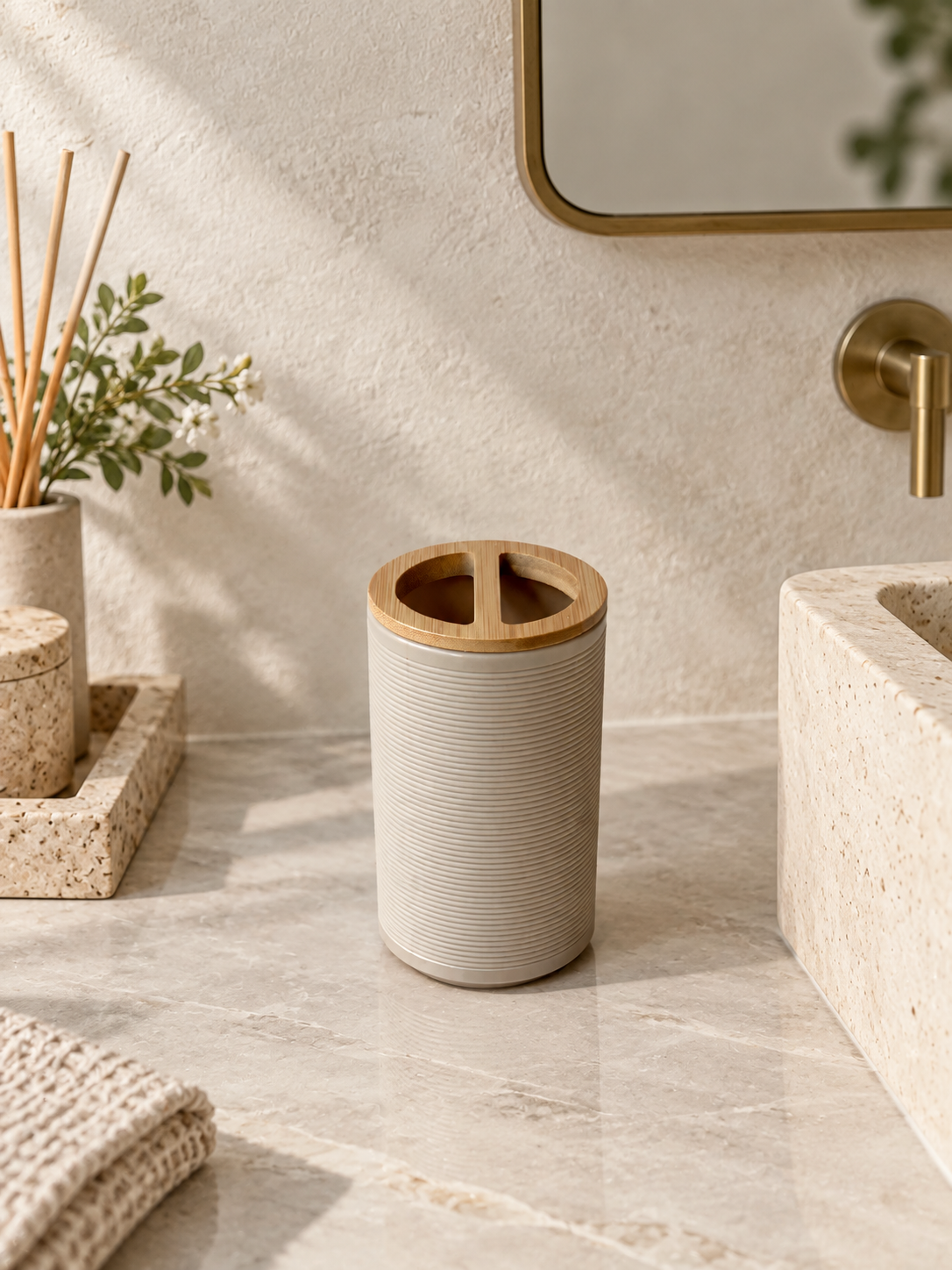 Brown Haven Bath Set