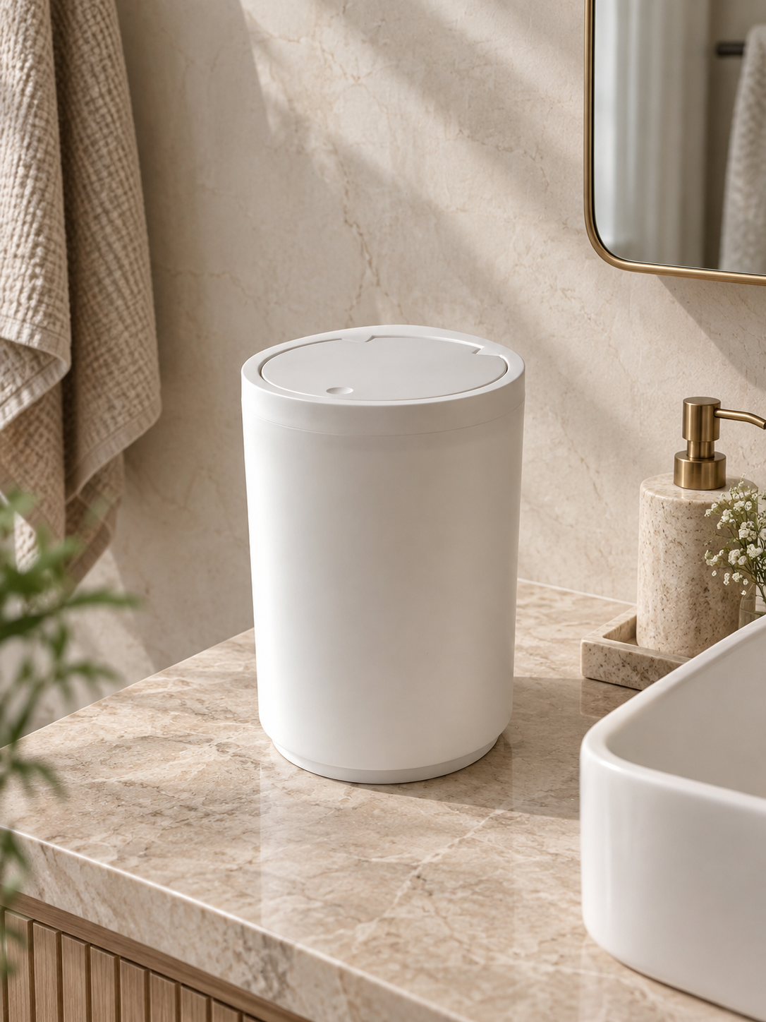 White Serenity Bath Set