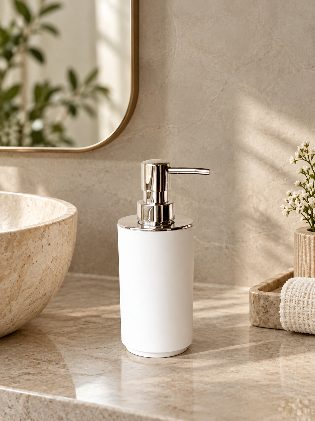 White Serenity Bath Set
