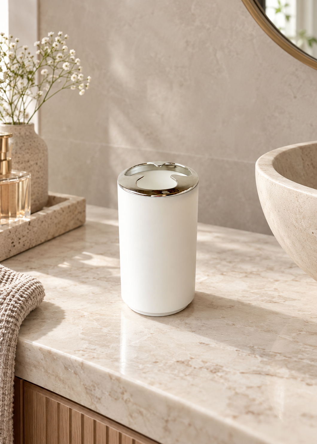 White Serenity Bath Set