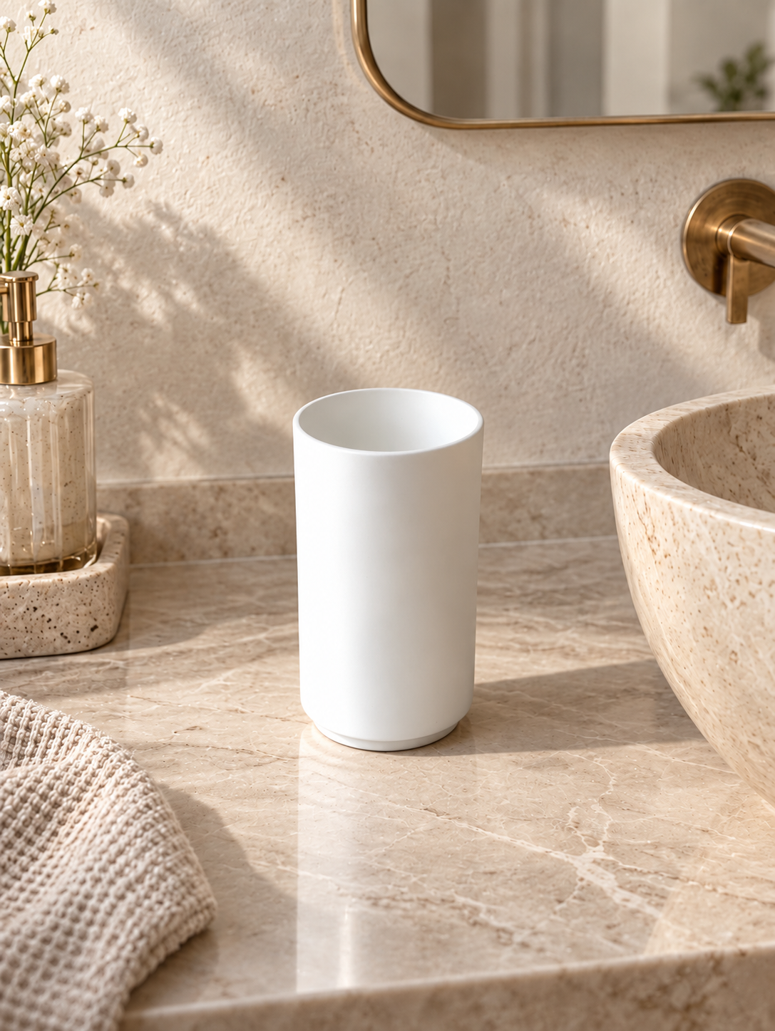 White Serenity Bath Set