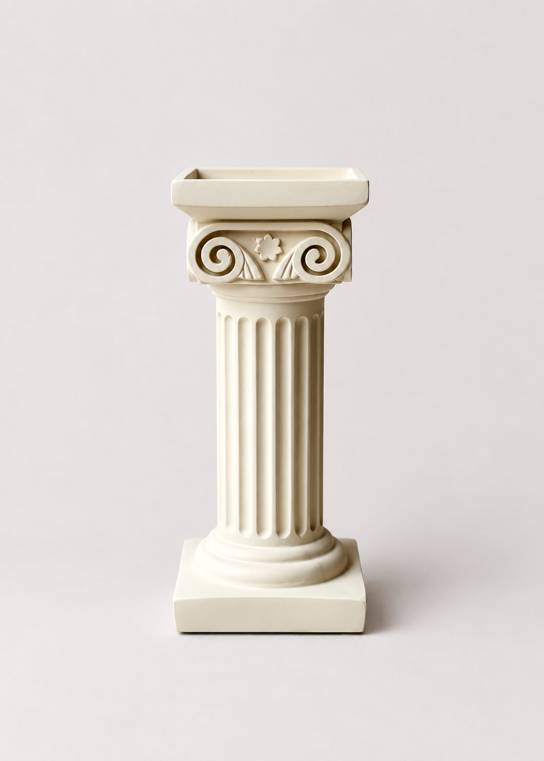 Greek Column Candle Stand - Ivory - Single Piece- Small