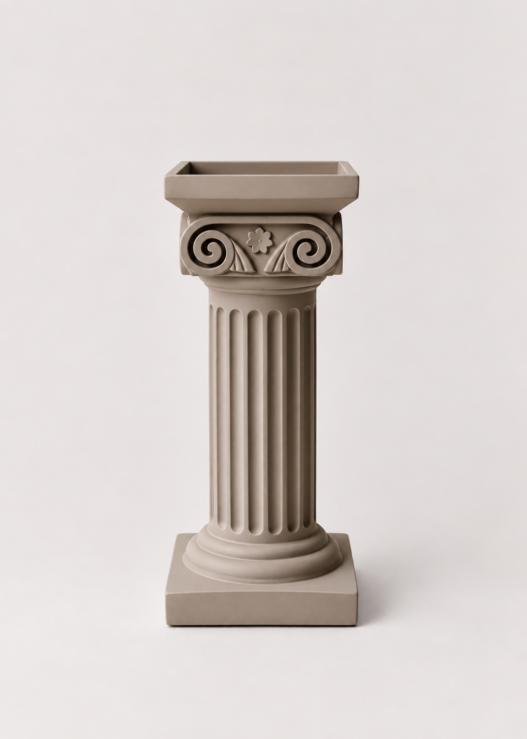 Greek Column Candle Stand - Beige - Single Piece- Small