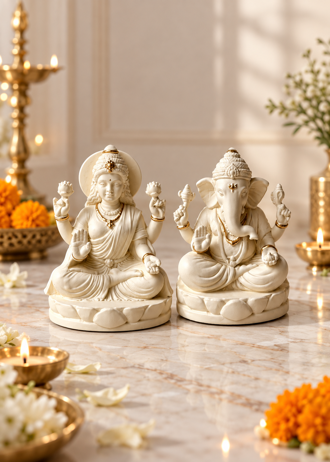 Lakshmi Ganesh Idol Set