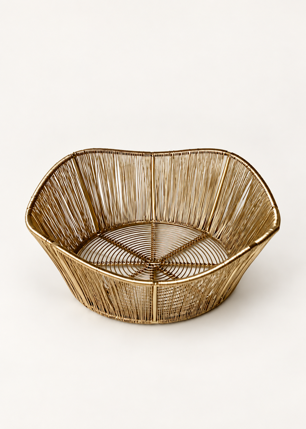 Alora Gold Fruit Basket - Large