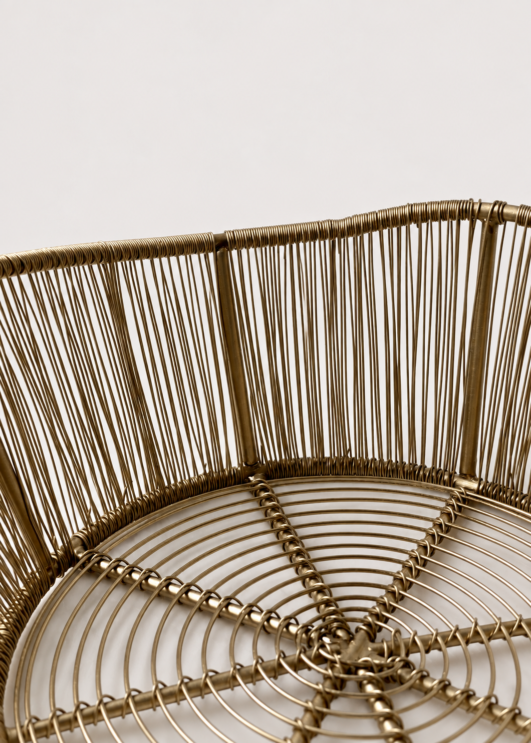 Alora Gold Fruit Basket - Medium
