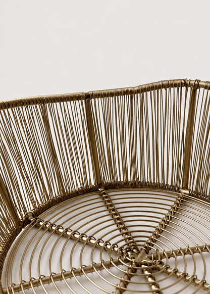 Alora Gold Fruit Basket - Medium