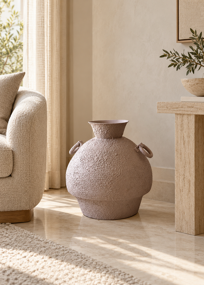 Claystone Amphora Planter - Beige