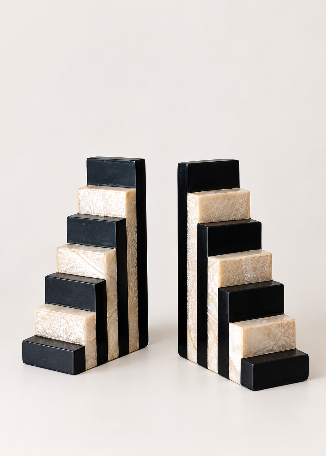 Monochrome Bookend Set
