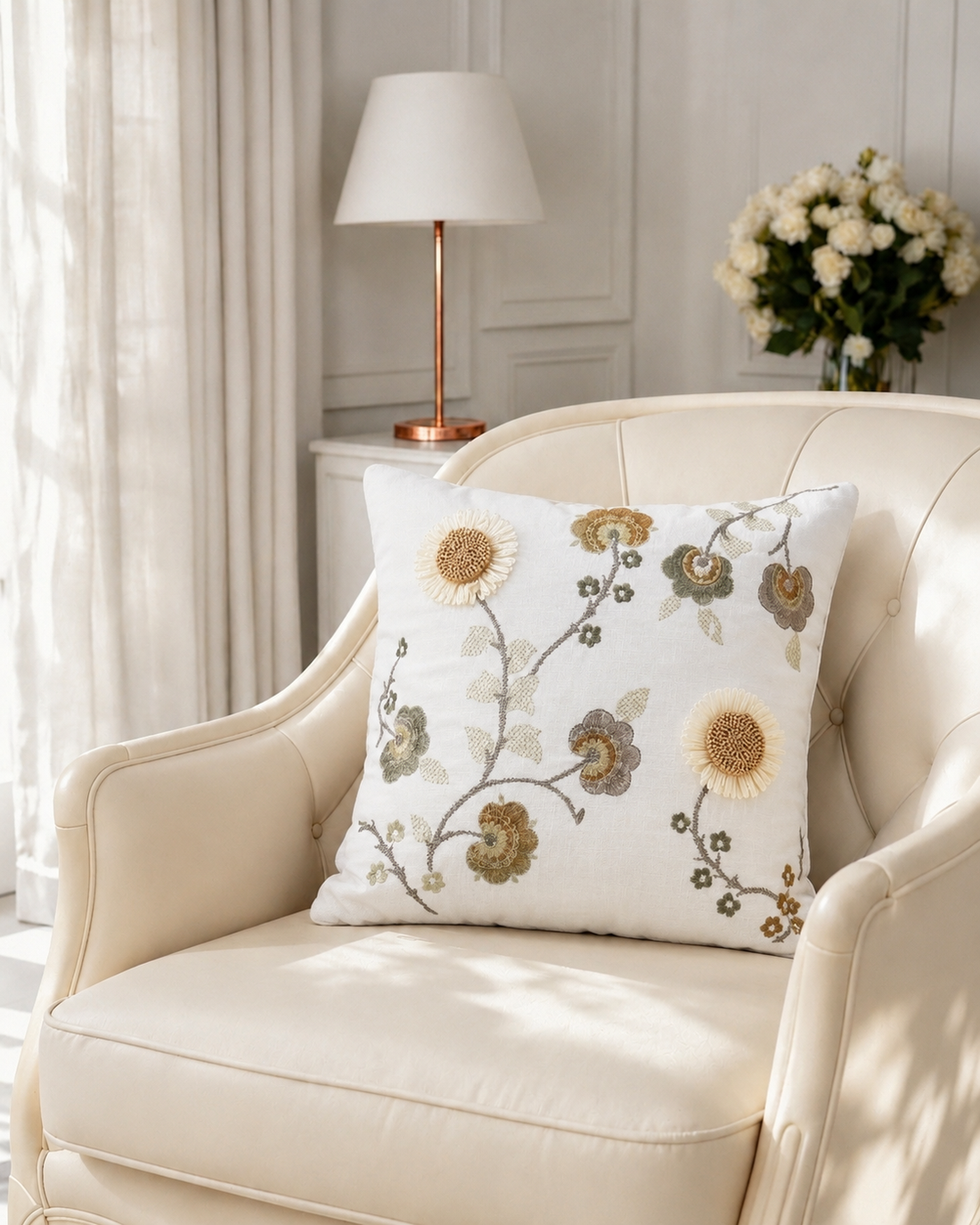 Sienna Ochre Cushion Cover