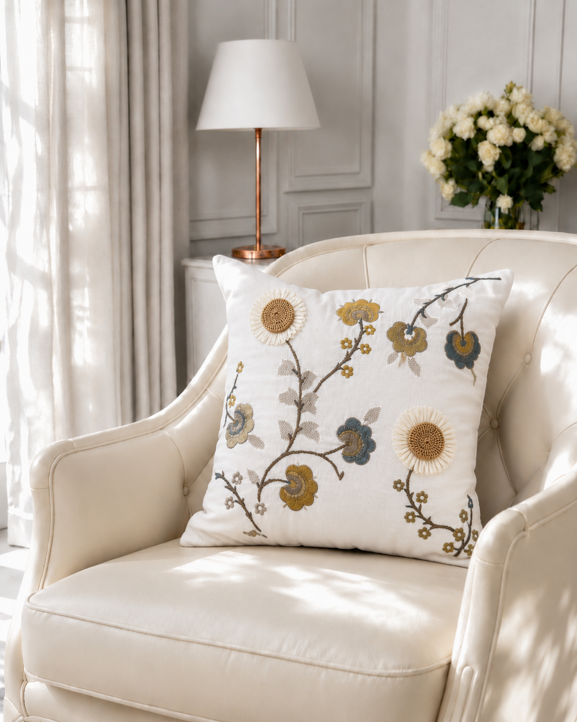 Sienna Mustard Cushion Cover