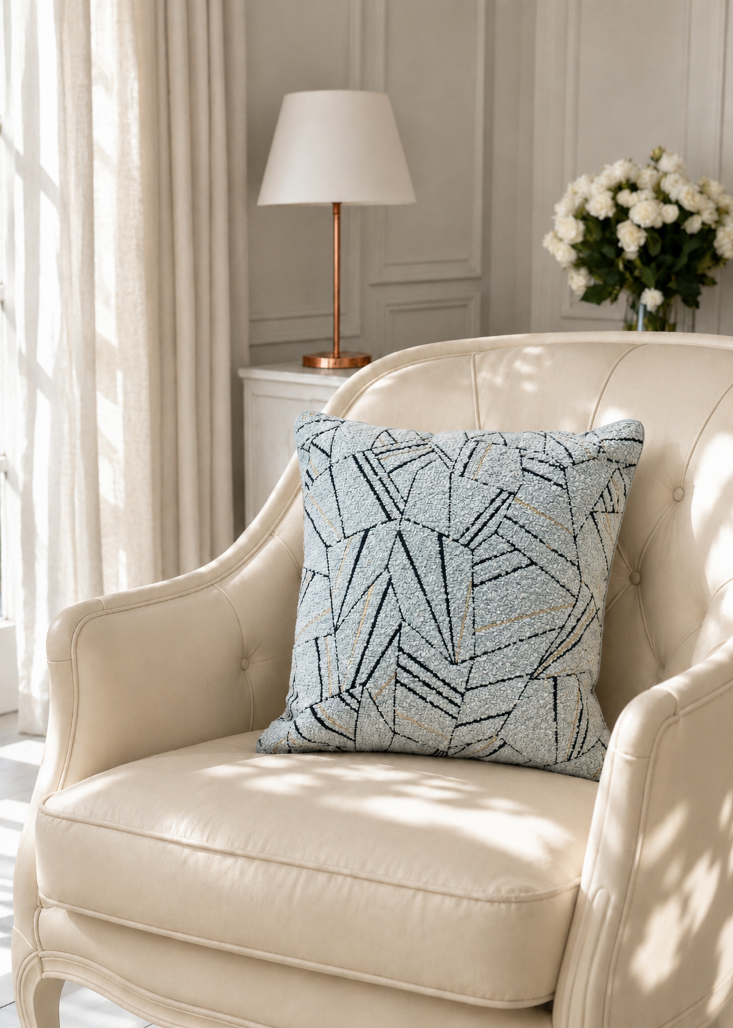 Slate Abstract Cushion Cover