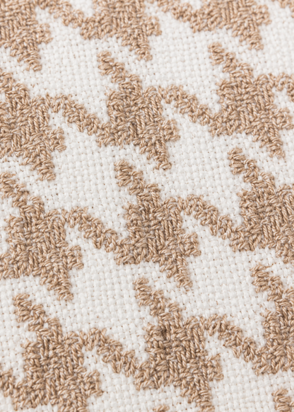Neutral Houndstooth Cushion Cover