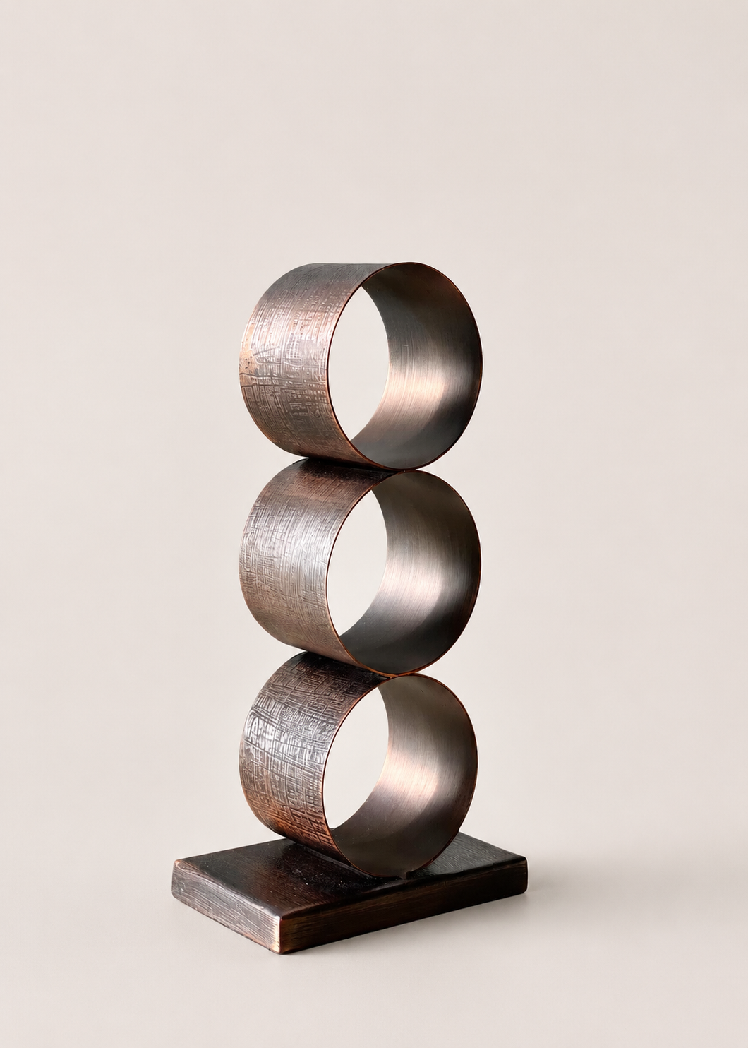Myra Napkin Ring Holder - Antique Copper