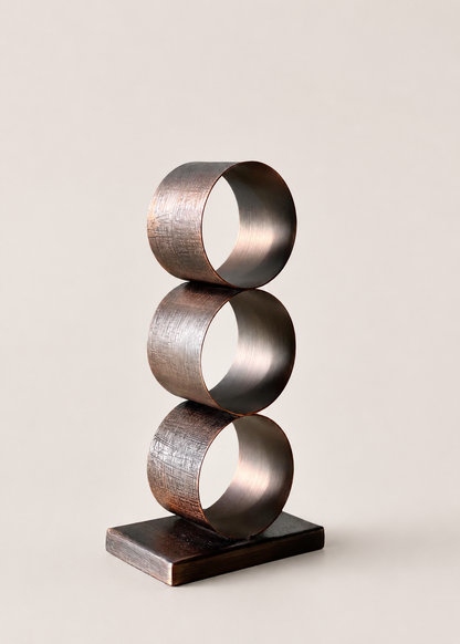 Myra Napkin Ring Holder - Antique Copper