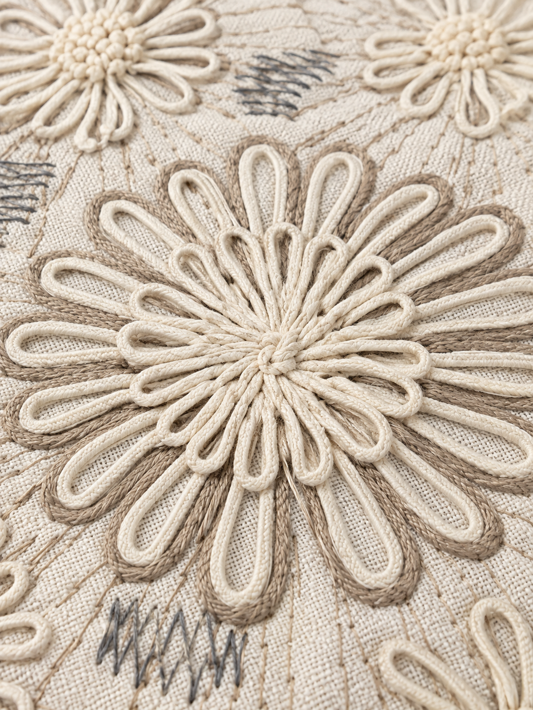 Ivory Helia Cushion Cover