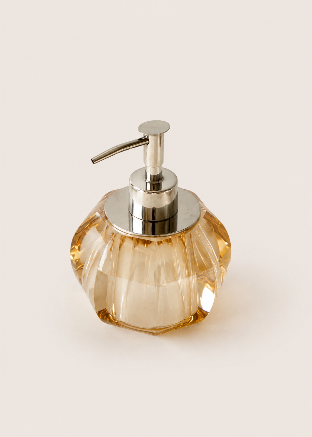 Murky Crystal Bathroom Dispenser - Amber