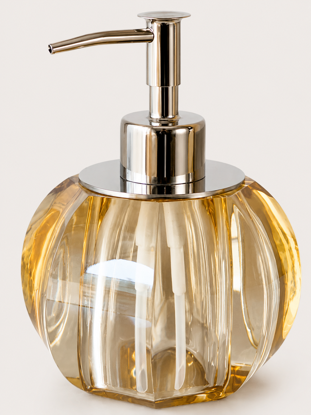 Murky Crystal Bathroom Dispenser - Amber