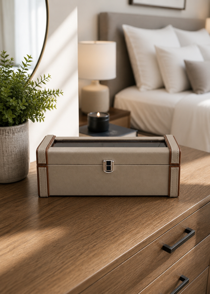 Chronos Glass-Top Watch Box