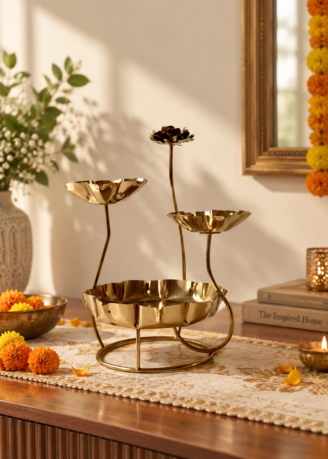Solis Multi-Tier Diya Holder