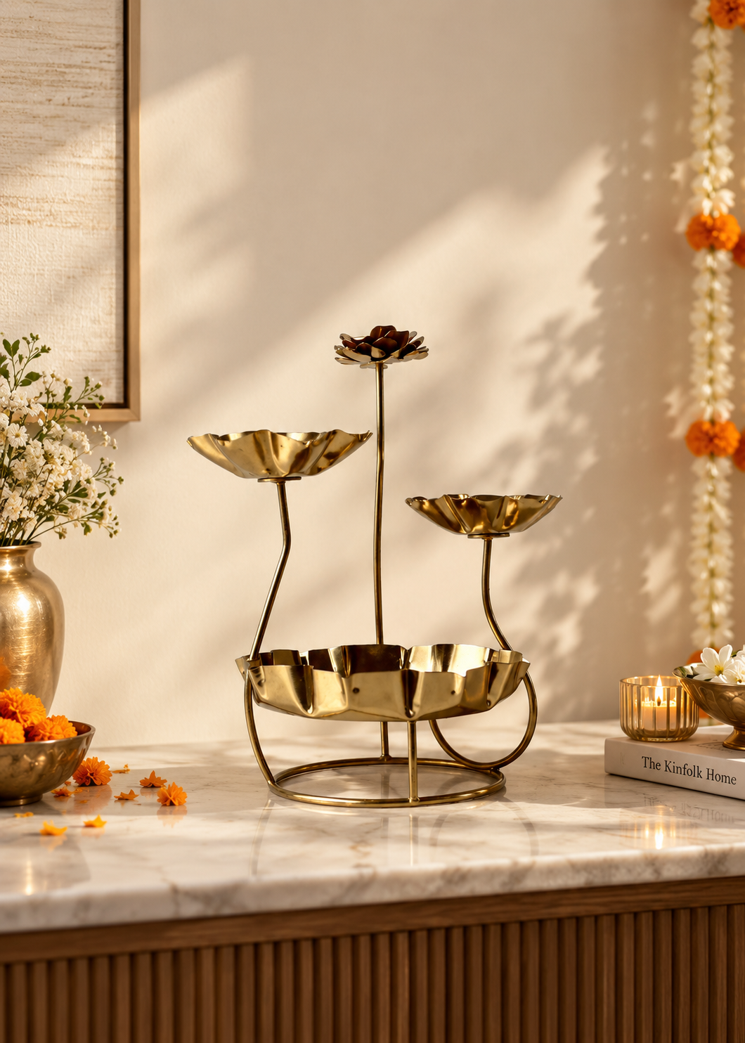 Solis Multi-Tier Diya Holder