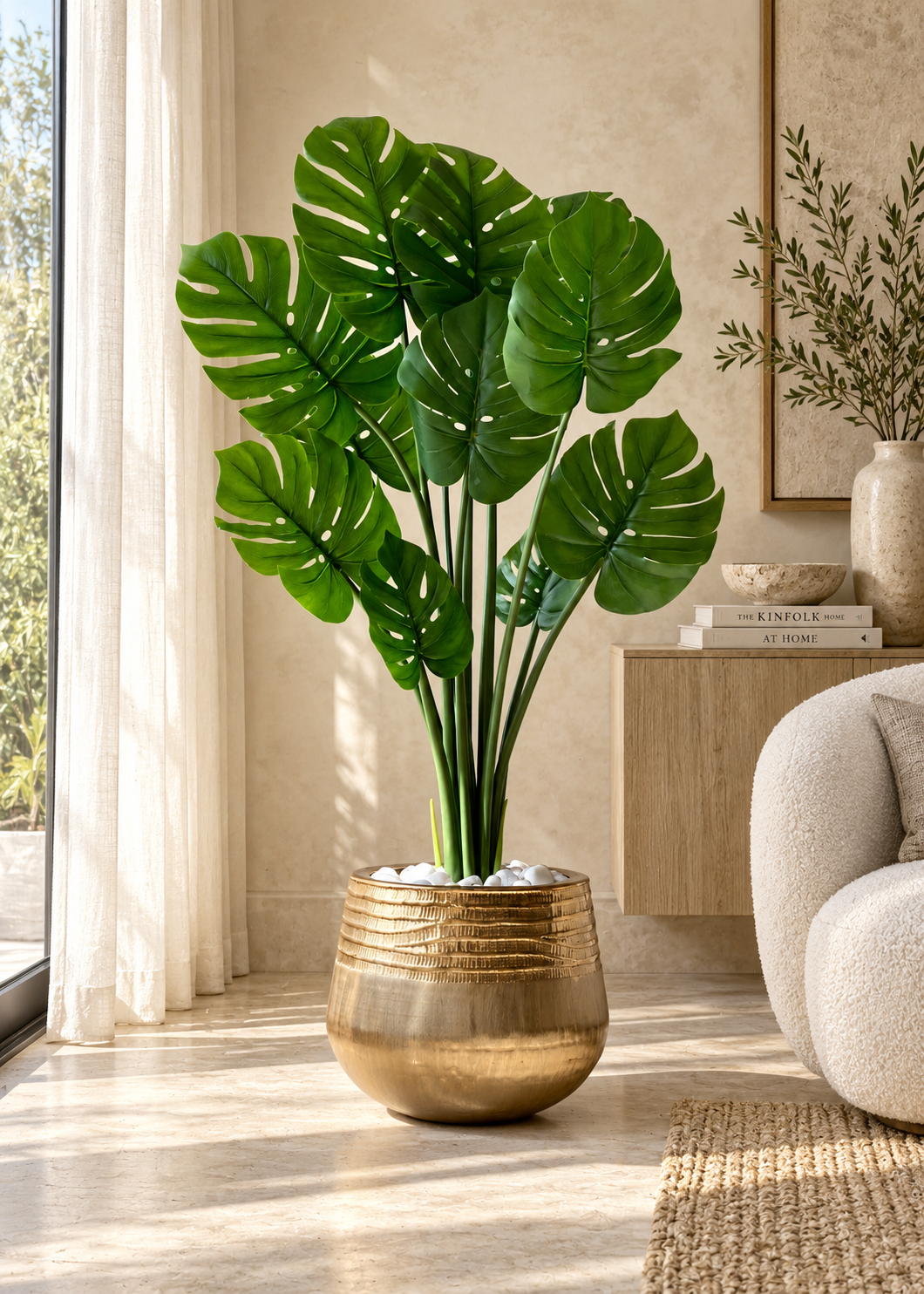 Acropolis Textured Gold Planter
