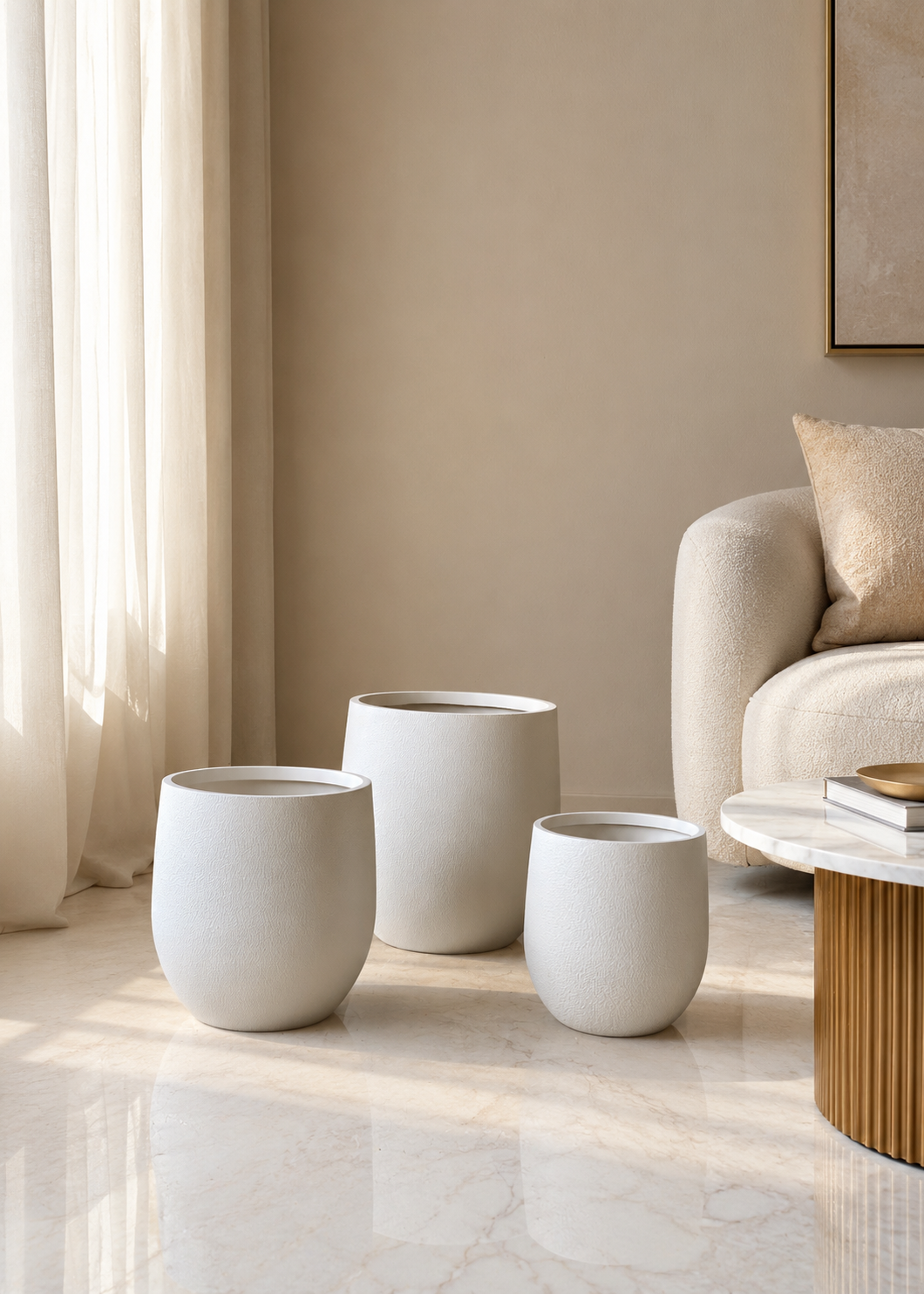 Vana Planters - Ivory