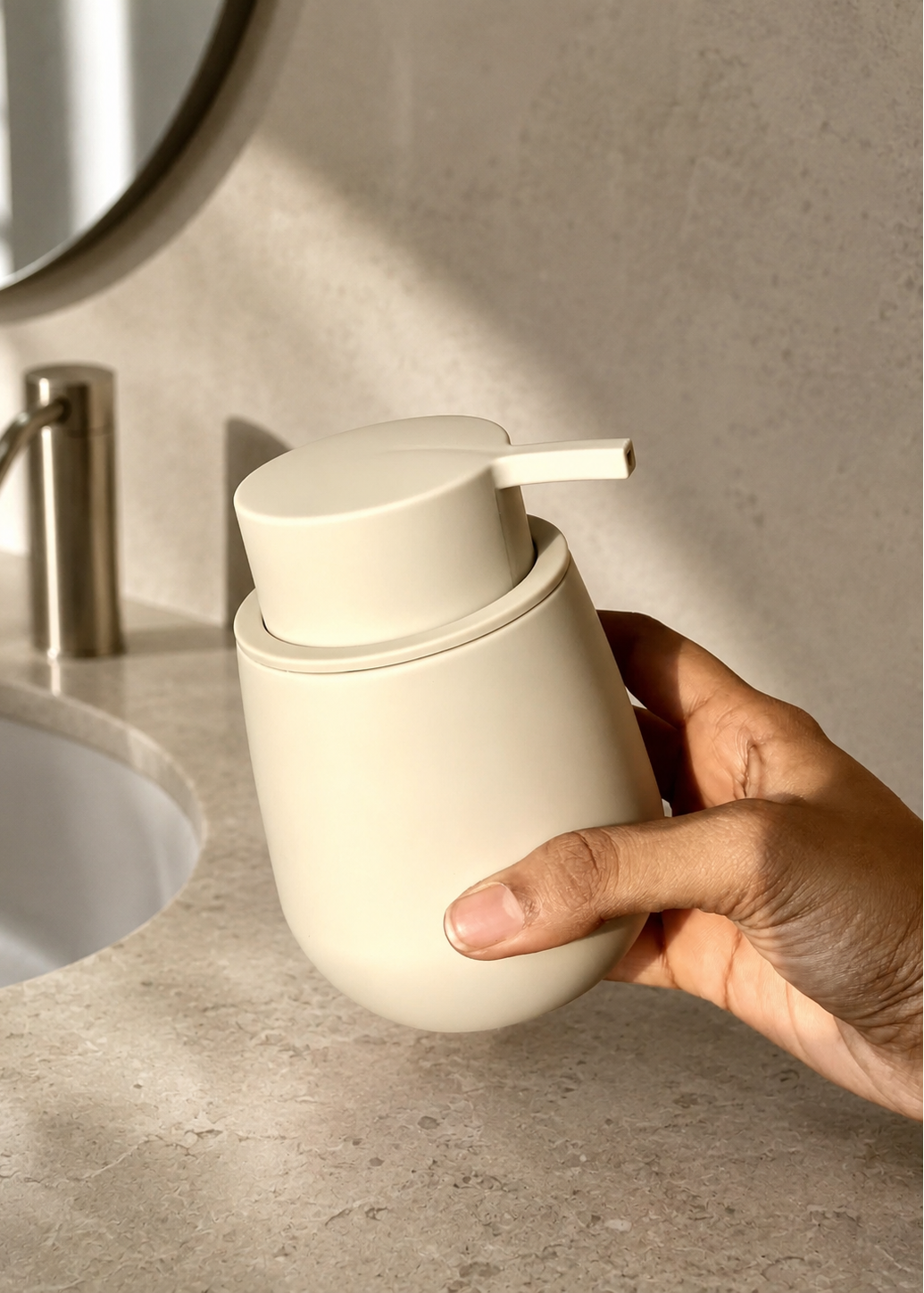 Lunara Bathroom Dispenser - Beige