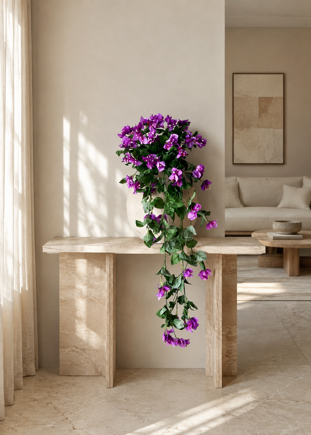 Artificial Purple Bougainvillea Vine Plant