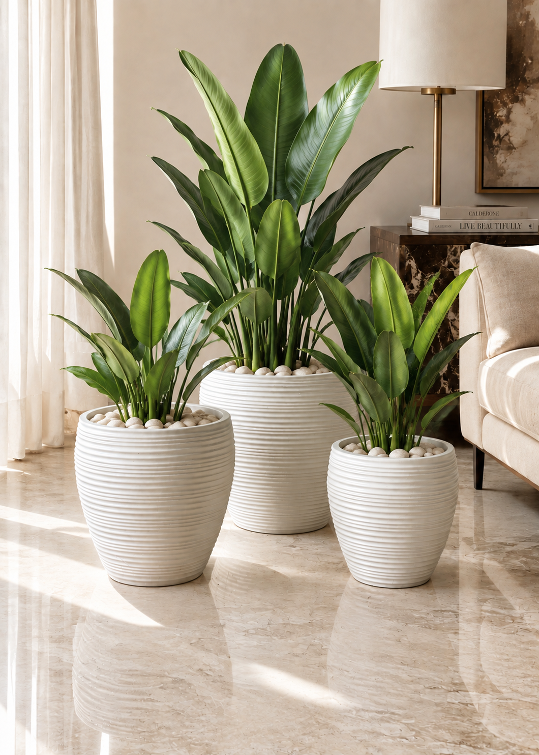 Concentric Planters - White