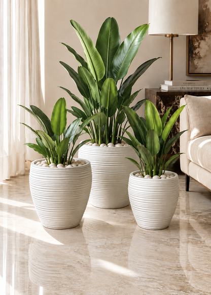 Concentric Planters - White