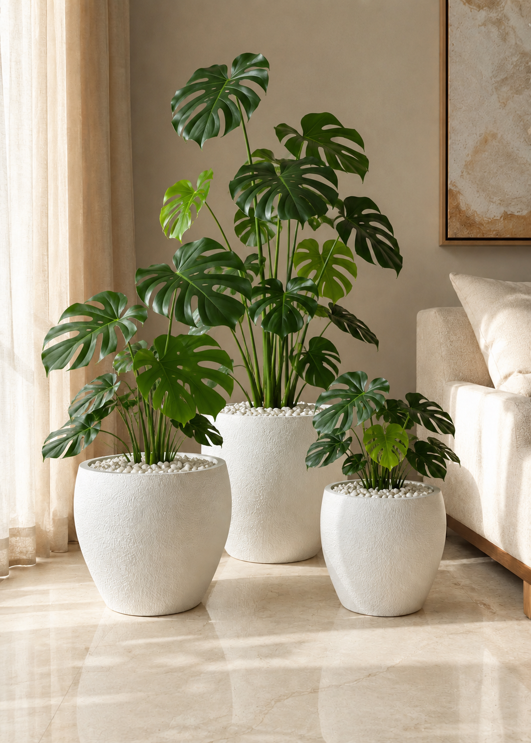Valence Planters - Chalk White