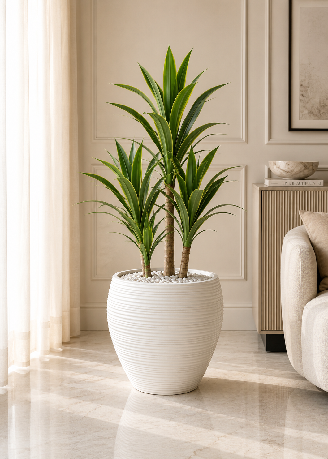 Concentric Planters - White