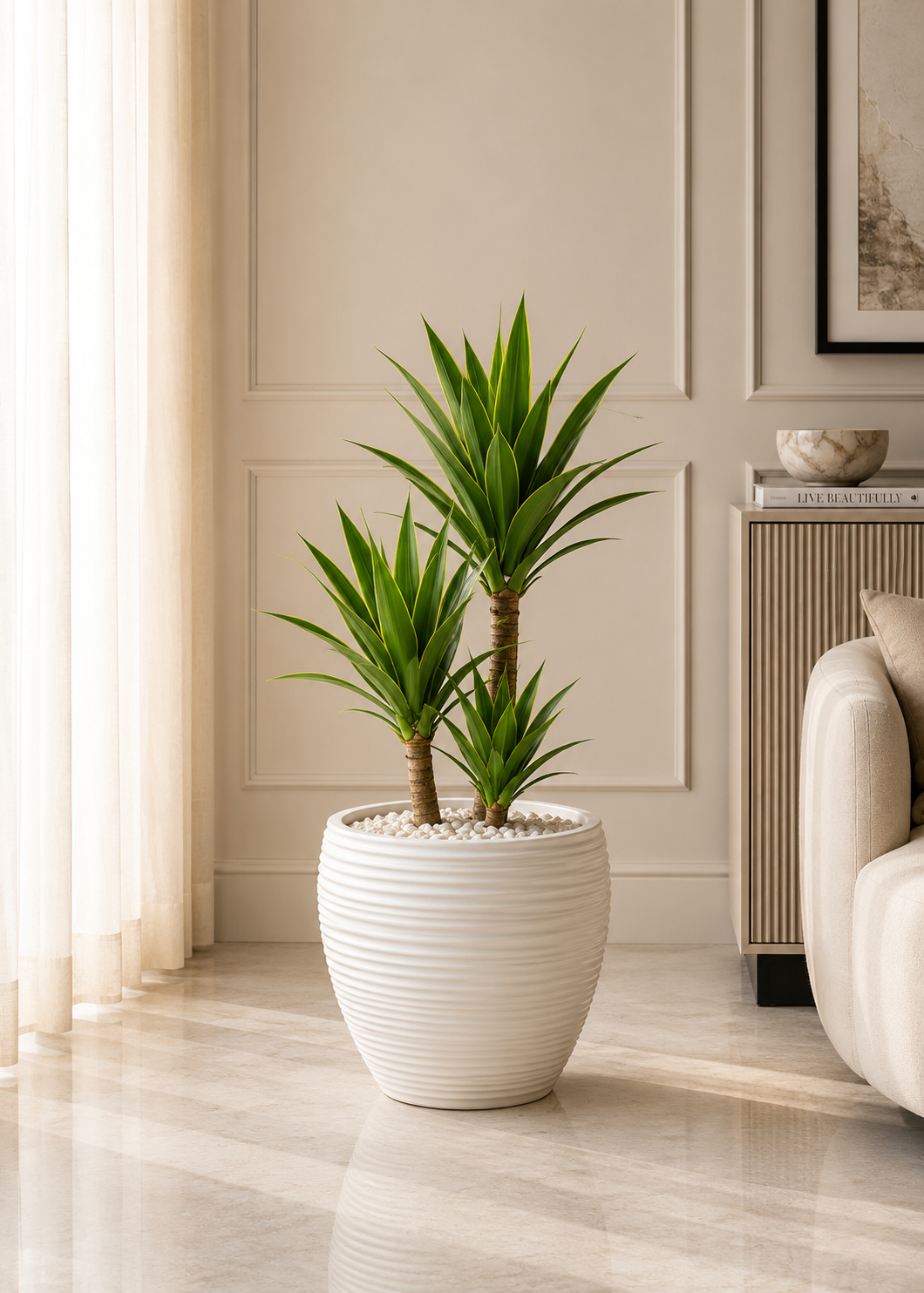 Concentric Planters - White
