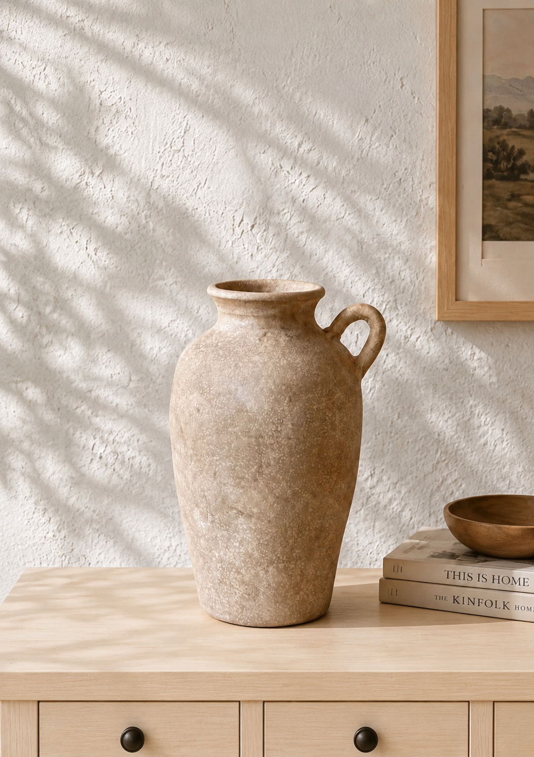 Limewash Terracotta Vase