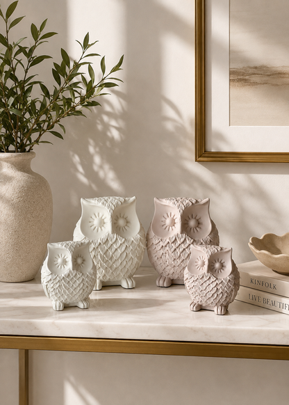 Beige Owl Artefact - Small