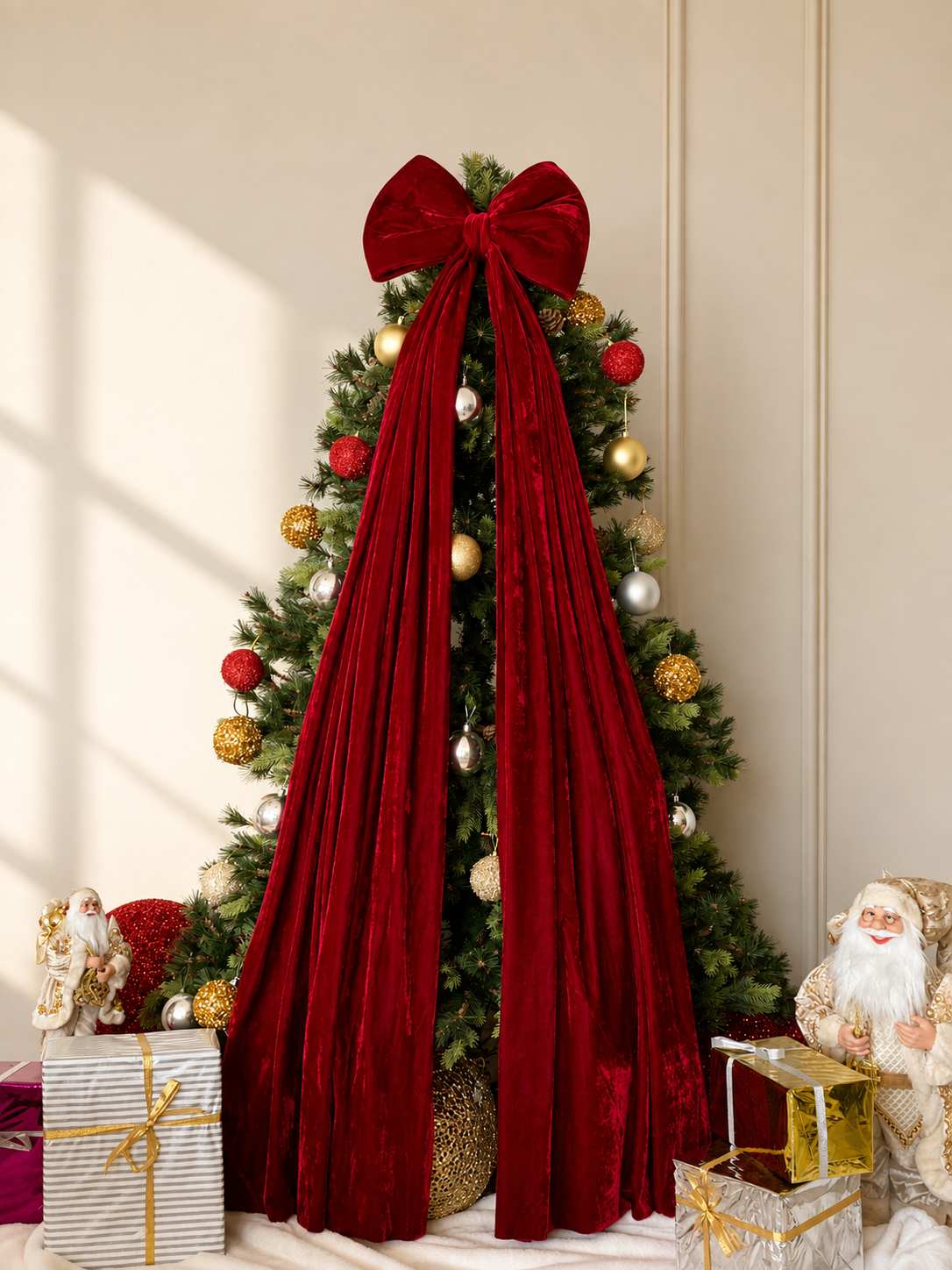 Christmas Red Bow Ornament (Large)