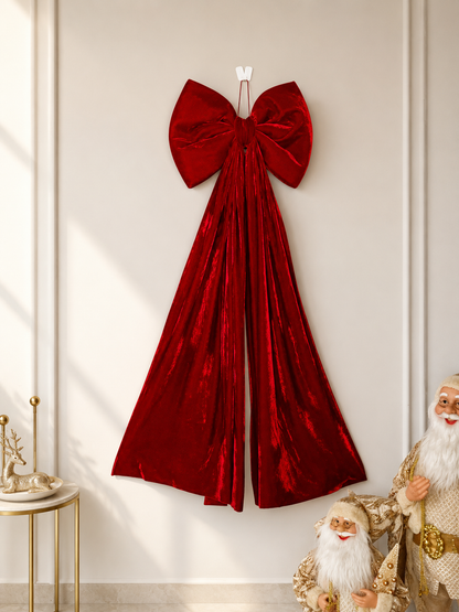 Christmas Red Bow Ornament (Medium)