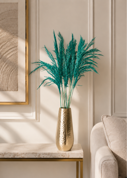 Artificial Feather Pampas Bunch - Teal