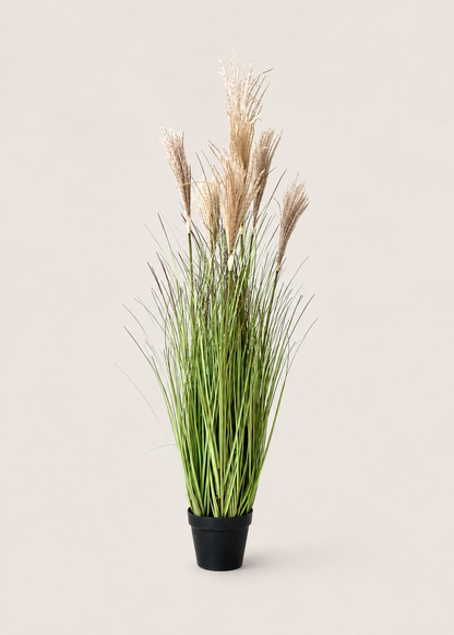 Artificial Luxe Reed Grass Plant - 4.2 Feet