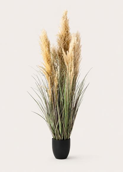 Artificial Luxe Pampas Grass Plant - 4 Feet