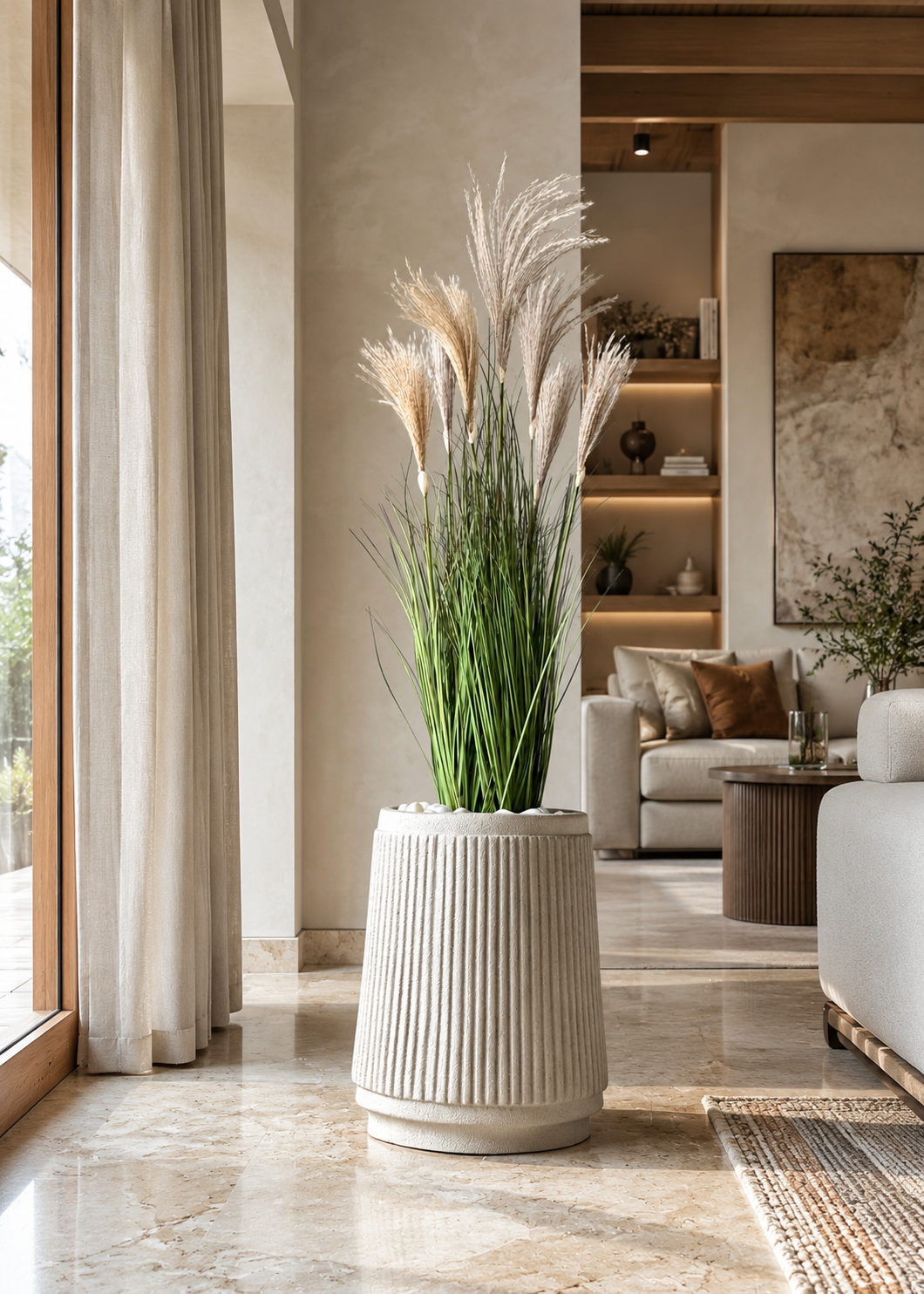 Artificial Luxe Reed Grass Plant - 4.2 Feet